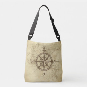 Ajustable Compas vintage - Sac fourre-tout