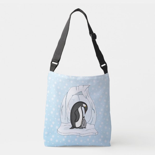 Ajustable Davin et Annie le pingouins Sac tout-sur-impressio (Devant)