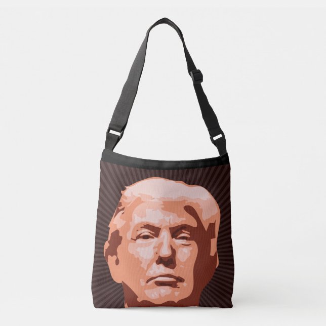 AJUSTABLE DONALD TRUMP POURSUIVRE, TOUT SUR LE SAC DE CROSSB (Devant)