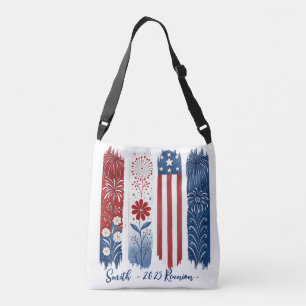 Ajustable Drapeau Américain Patriotique, Sac Croisé Tri-Mati
