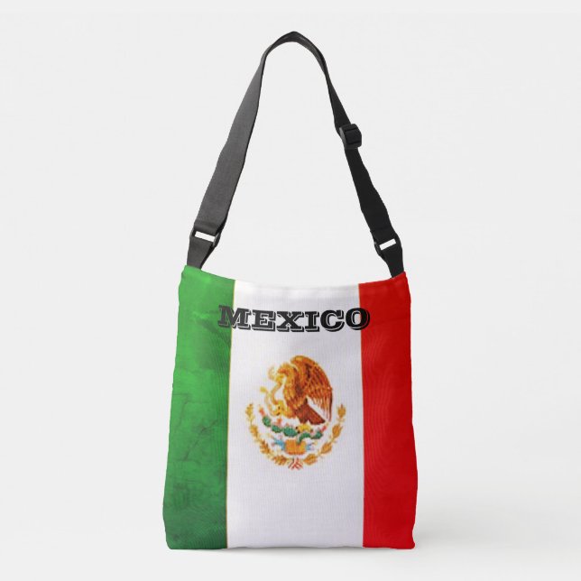 Ajustable Drapeau mexicain Sac fourre-tout (Devant)