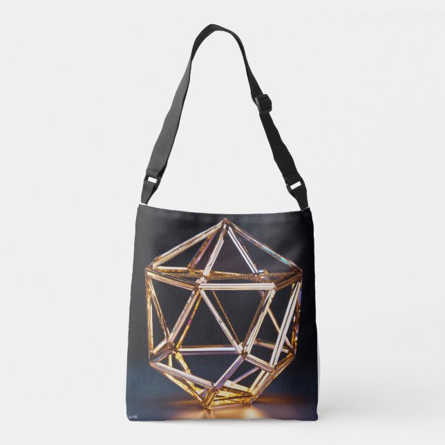 Ajustable Élégance Réfléchie : Le Sac à Main Miroir Marvel (Dos)