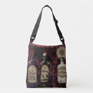 Ajustable Élixirs Curieux & Sac Bandoulière Raven Moyen