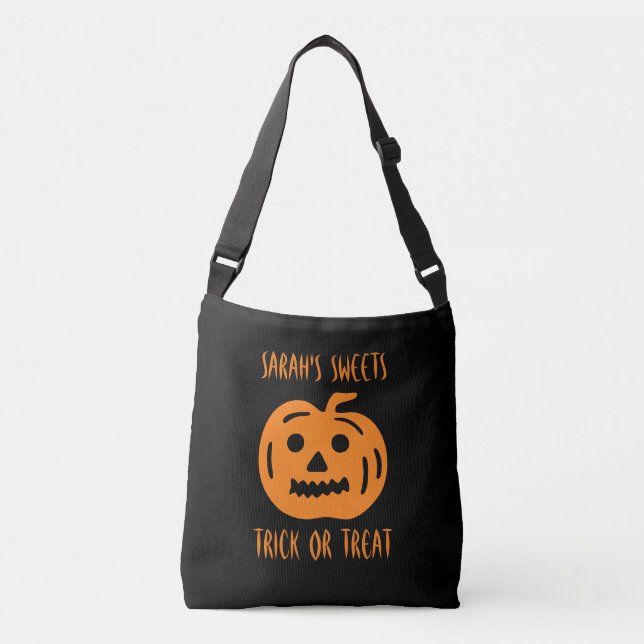 Ajustable Enfants Halloween tour ou traiter le sac fourre-to (Devant)