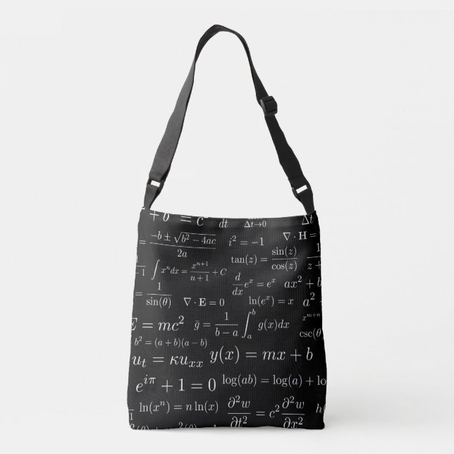 Ajustable Équations de sac messenger à maths et à la Science (Dos)