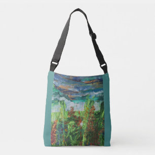 Ajustable Été Jardin imprimer Sac à bandoulière fourre-tout