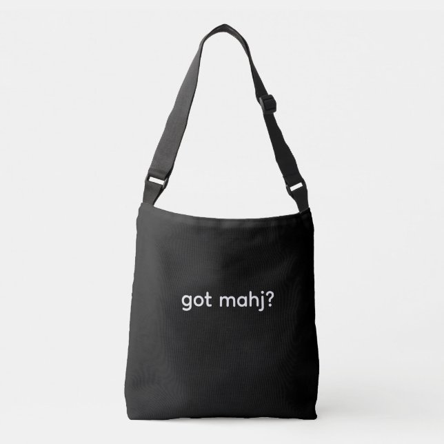 Ajustable eu ai mahj? Sac besace Mahjongg  (Devant)