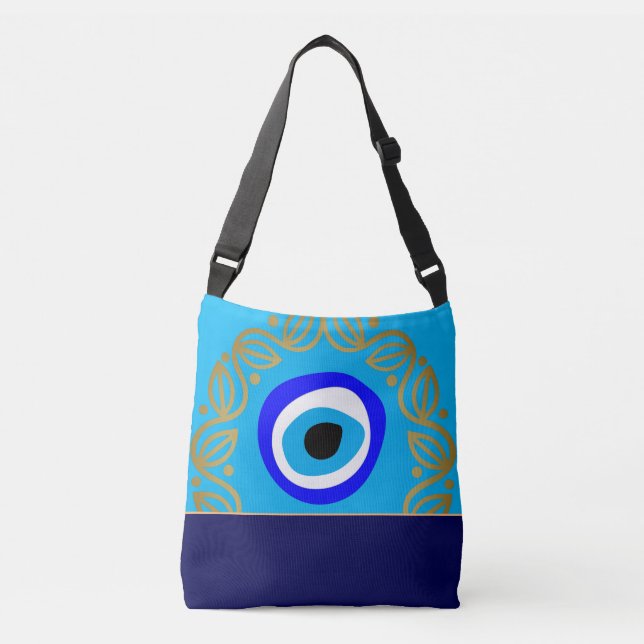 Ajustable Evil Eye Talisman & Arabe Amulet Sac /Grec Charme (Devant)