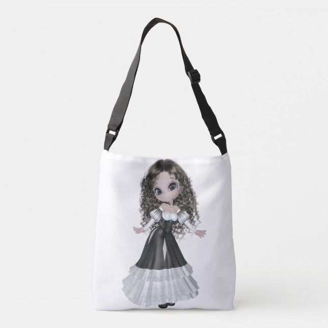 Ajustable Femme de brune tout plus de - imprimez le sac (Dos)