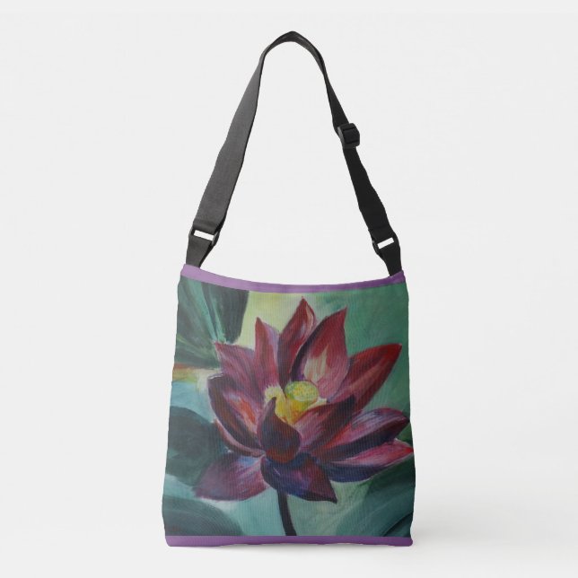 Ajustable Fleur peignant tous plus de - imprimez le sac (Devant)