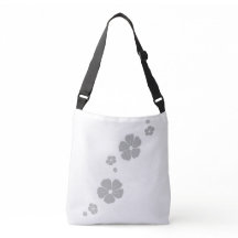 Fleurs de printemps gris clair Sac fourre-tout de 