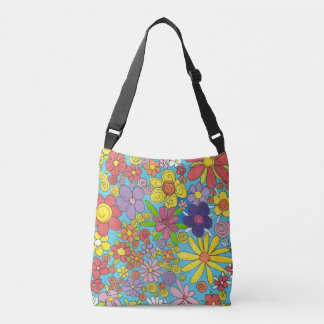 Ajustable Fleurs lumineuses de griffonnage au-dessus de sac