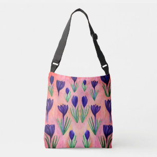 Ajustable Fleurs printanières, Sac Corps De Crocus Violet