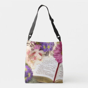 Ajustable Flore Bible Verse Crossbody Sac fourre-tout Cadeau