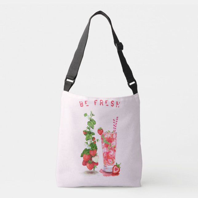 Ajustable Fruits de fraises Sac carrossable (Devant)