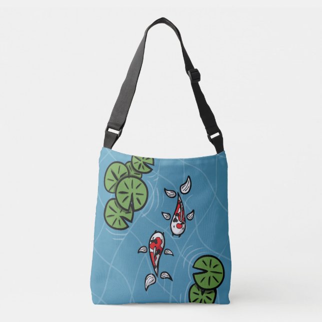 Ajustable Fuku et Heiwa, le sac tout-en-impression Koi (Devant)