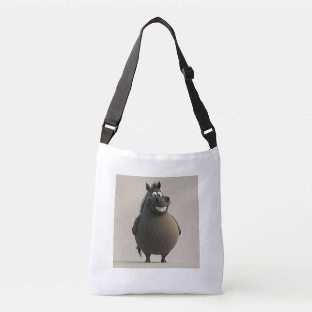 Ajustable Funny Chubby Horse Sac fourre-tout (Devant)