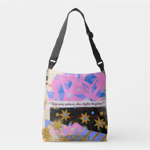 Ajustable Gemme de Lumière – Sac Rose Gold Shine