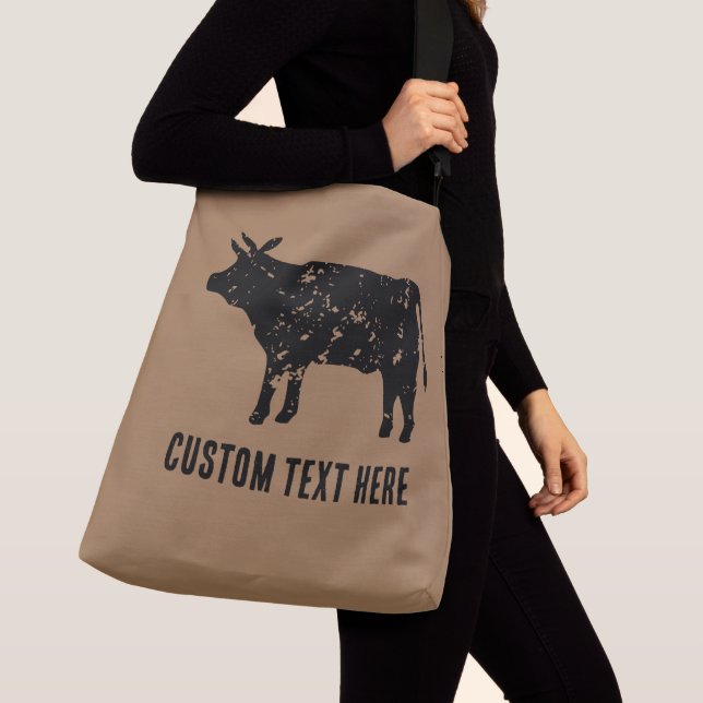 Ajustable Grand sac de carrosserie avec silhouette de vache  (De près)