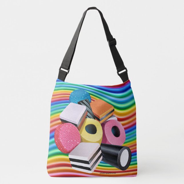 Ajustable Grand sac fourre-tout à Crossbody. Cascade (Devant)