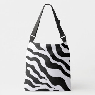 Ajustable Grand sac fourre-tout à motif zèbre