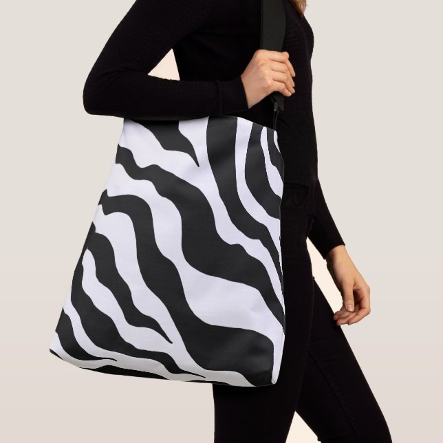 Ajustable Grand Sac fourre-tout d'impression Zebra (De près)