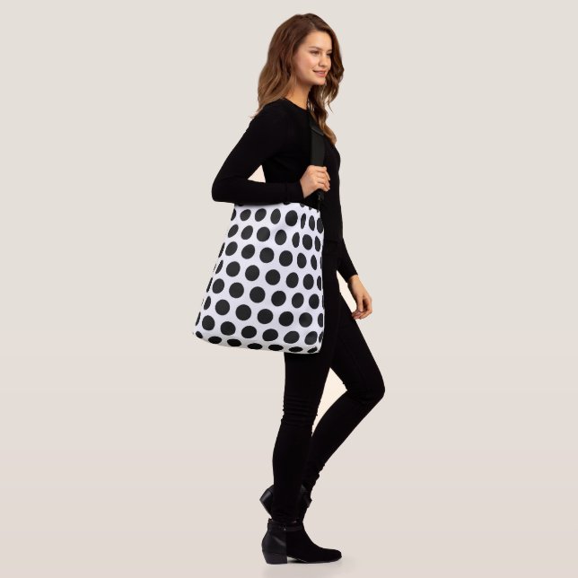 Ajustable Grand Sac fourre-tout Polka (Sur le modèle)