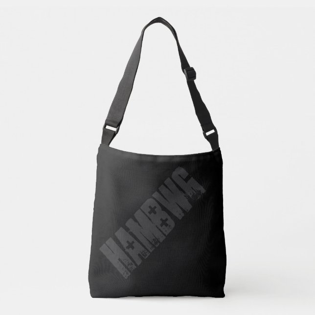 Ajustable HAMbWG - Sac fourre-tout - Logo HAMbWG noir/charbo (Devant)