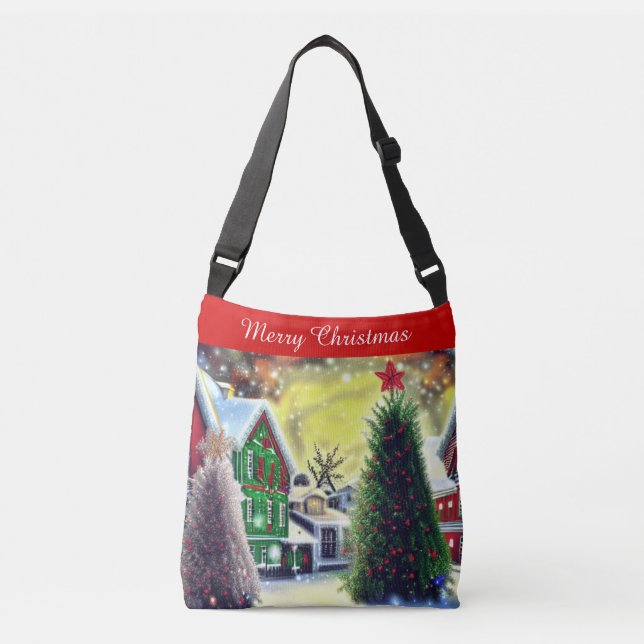 Ajustable Hiver Village de Noël Sac carrossable (Devant)