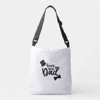 Ajustable J'aime Papa Fête des Pères sac fourre-tout bodycro