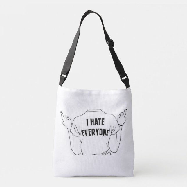 Ajustable Je déteste chacun sac fourre-tout (Dos)