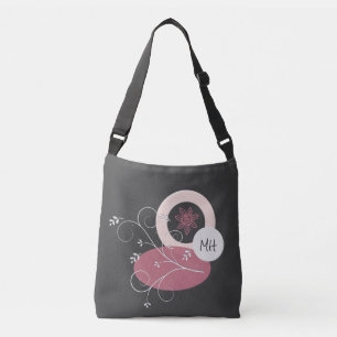 Ajustable Joli Feuilles Abstraits Gris / Sac fourre-tout ros