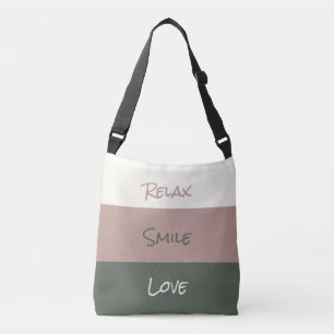 Ajustable Joli Relax Smile Love Cross Body Sac fourre-tout