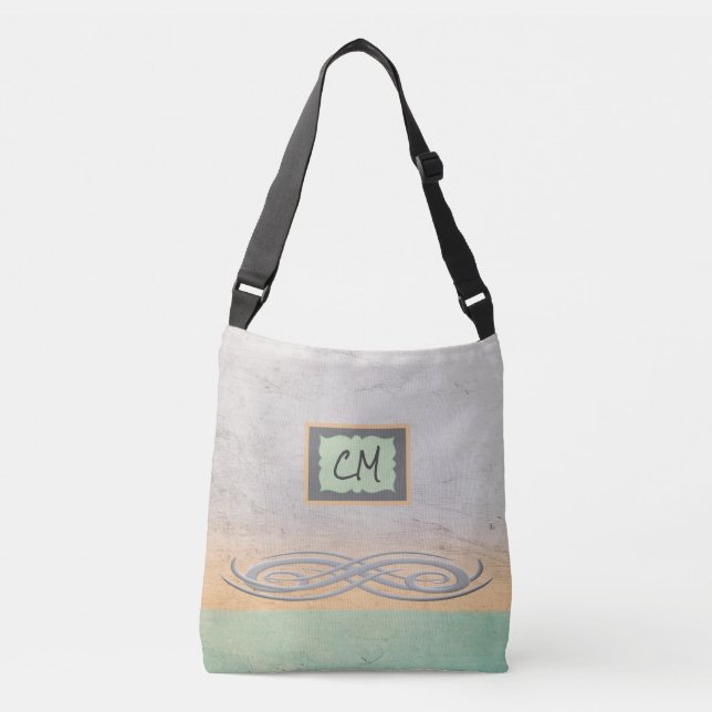 Ajustable Joli Sac fourre-tout Pastel Monogrammé (Devant)