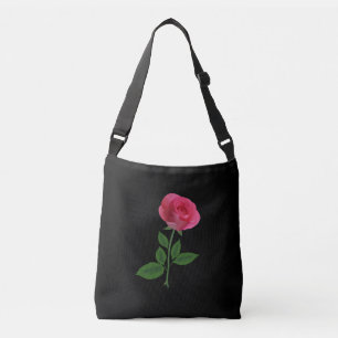 Ajustable Joli sac fourre-tout rose avec fond noir