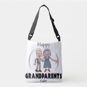 Ajustable Joyeux Grand-Parents Jour Sac Crossbody