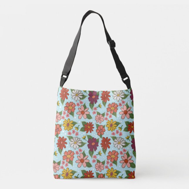 Ajustable Joyeux sac de carrosserie florale (Dos)