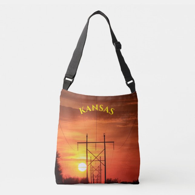 Ajustable Kansas Sunset avec lignes électriques Sac commerci (Devant)