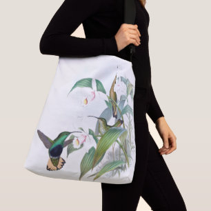Ajustable La faune d'oiseaux de colibri fleurit le sac