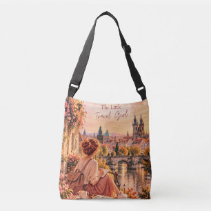 Ajustable La Petite Fille Voyageuse Prague Sac Bandoulière 