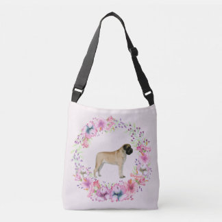 Ajustable Le mastiff floral croisent plus de le sac ou le