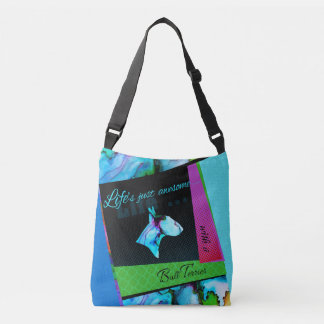 Ajustable Le sac coloré la "vie de bull-terrier est