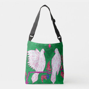 Ajustable Le sac de croisé de l'amour de la colombe
