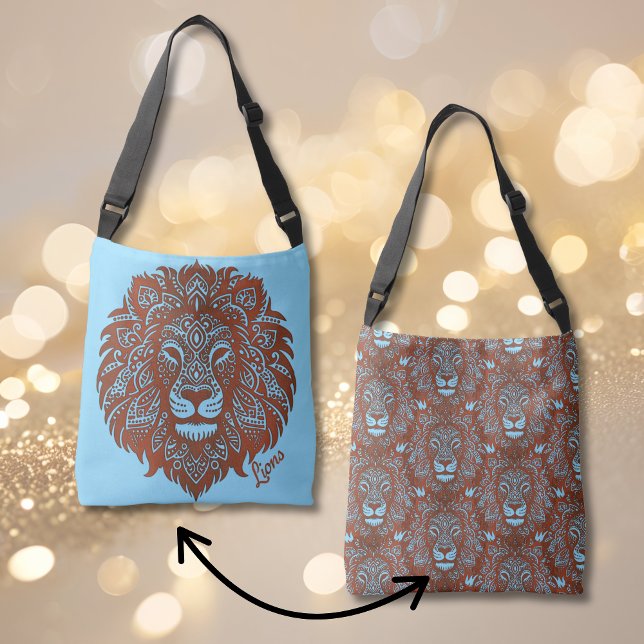 Ajustable Lions Boho découpe Faux Sac fourre-tout carrosseri (Créateur téléchargé)