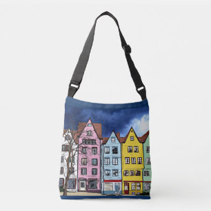 AJUSTABLE MAISONS DE LIGNE TOUT L'ART SUR LE SAC DE CORBEILL
