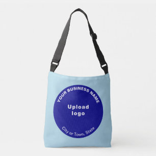 Ajustable Marque d'affaires en forme ronde bleue sur le sac
