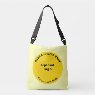 Ajustable Marque d'affaires en forme ronde jaune sur le sac