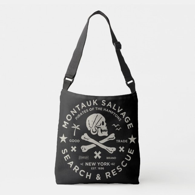 Ajustable Montauk Salvage Co. Logo Sac fourre-tout Moyen (Devant)