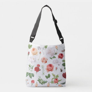 Ajustable Motif de fleurs, sac de carrosserie Rose