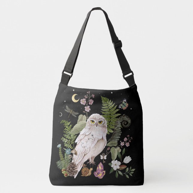 Ajustable Mystical Snowy Owl Sac fourre-tout pour les amoure (Devant)